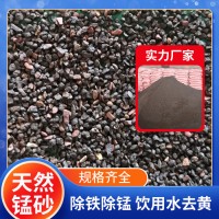 【腾泉环保】广西厂家批发除铁除锰锰天然砂滤料 筛分设备齐全 可水洗