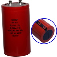 CAPSUN品牌直供22000UF250v红色电容器 工业机器人制造电容