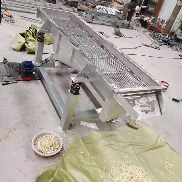 黄豆芽去皮振动筛 豆芽筛分设备 轻便豆芽筛 厂家供应