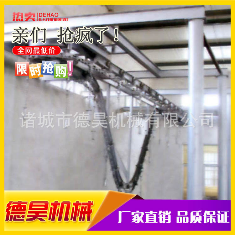 毛猪悬挂自动沥血线