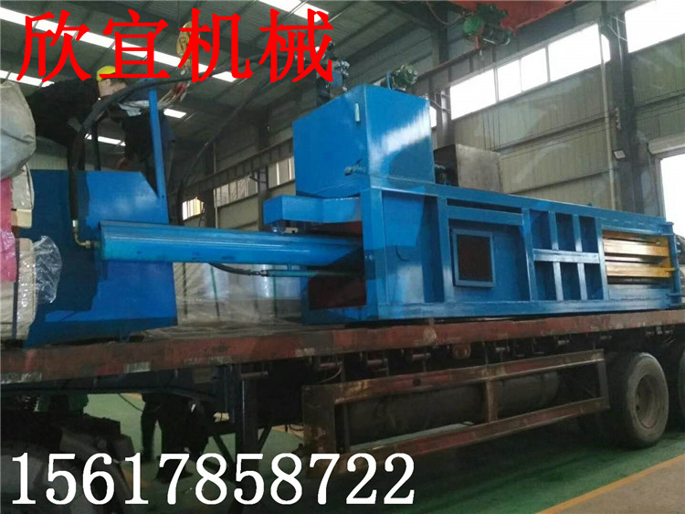 120型多功能卧室废纸箱打包机 易拉罐打包机 秸秆玉米打包机发货现场