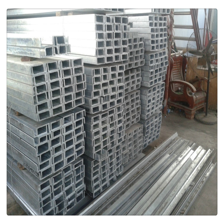 兆志 美标槽钢化工设备用8#镀锌槽钢